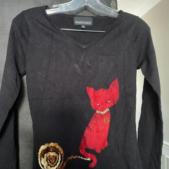 FRANK LYMAN DESIGN LADIES V-NECK TOP - Picture 1 of 2